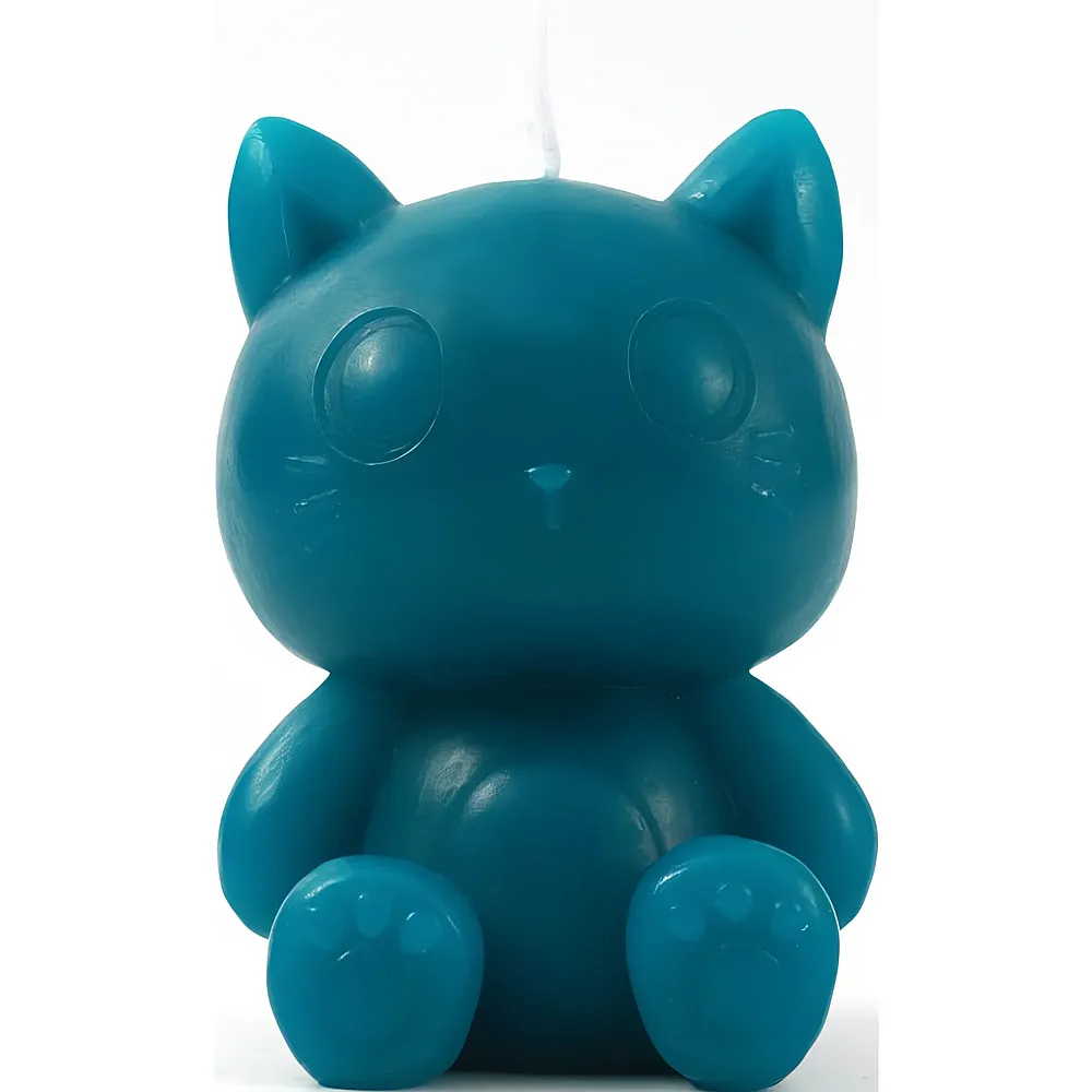 i-total CAT-Kerze petrolblau 7 x 6 x 10cm