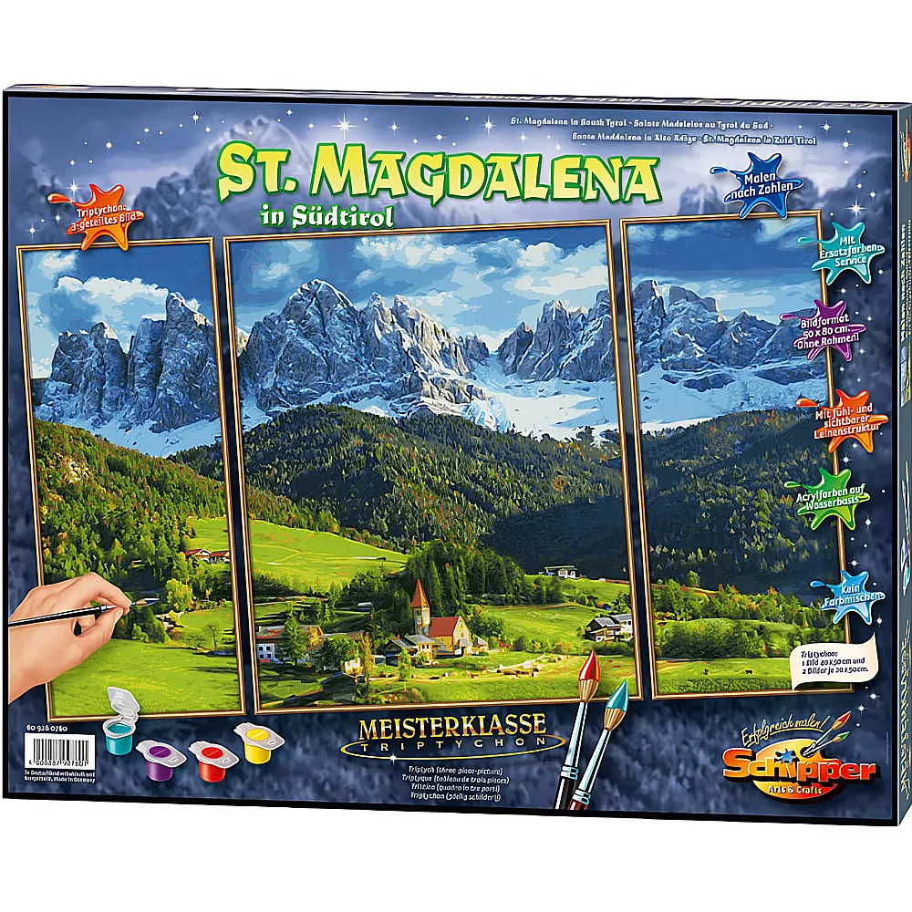 Schipper Landschaftsmotive Malen nach Zahlen St.Magdalena in Sdtirol