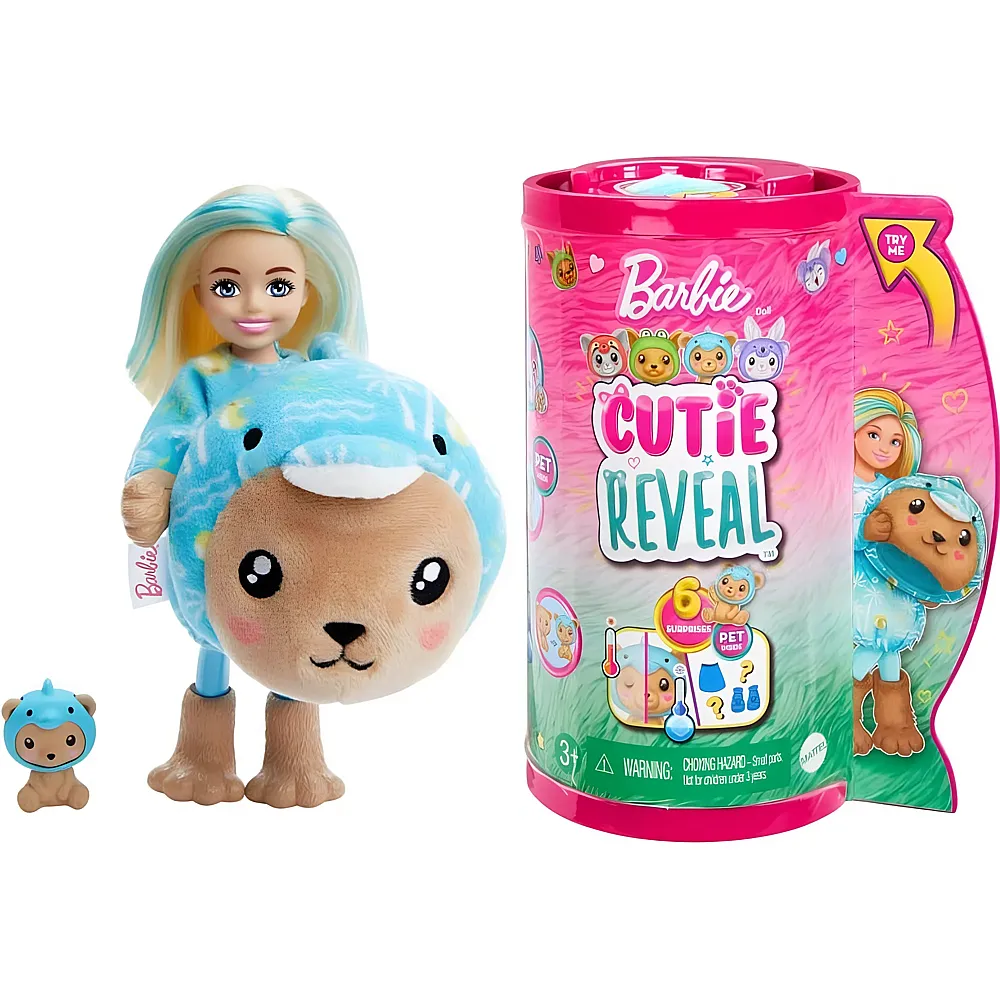 Barbie Cutie Reveal Chelsea Teddy- Delfin Puppe