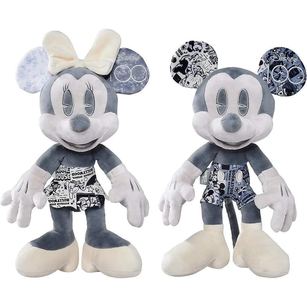 Simba Disney Mickey & Minnie Mouse 100 Jahre Set 33cm