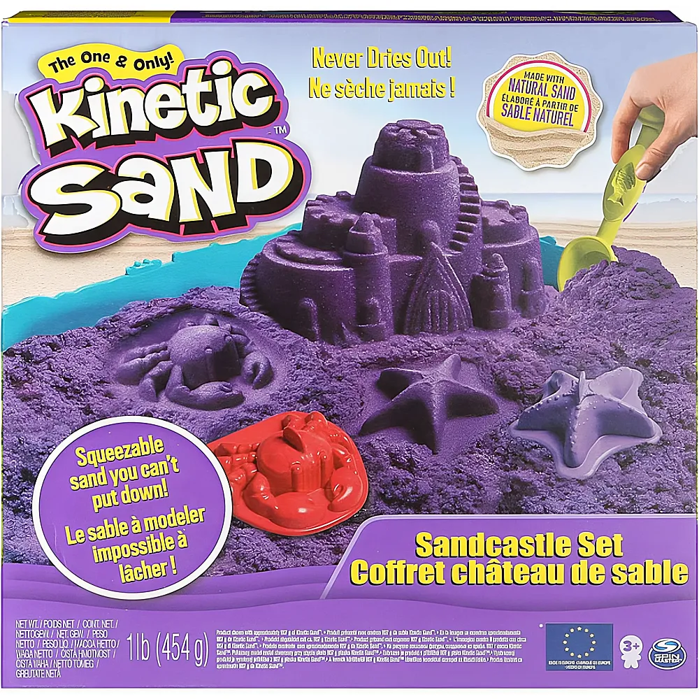Spin Master Kinetic Sand Box Lila 454g