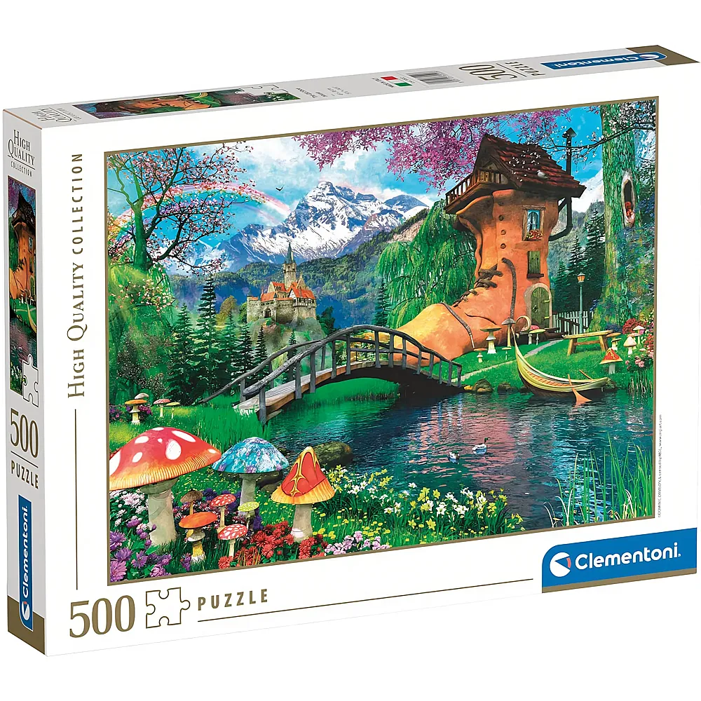 Clementoni Puzzle High Quality Collection The Old Shoe House 500Teile