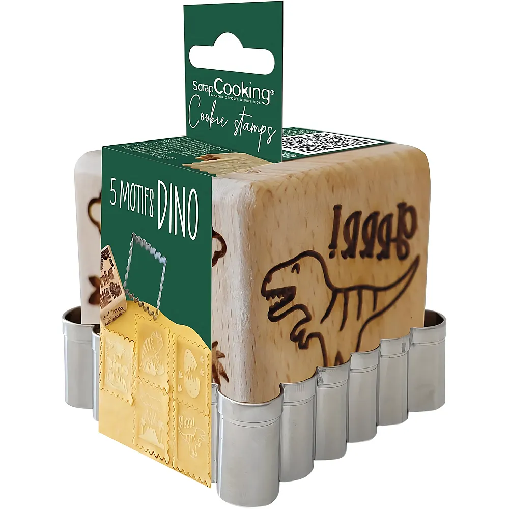 ScrapCooking Stempel + Ausstecher Dino