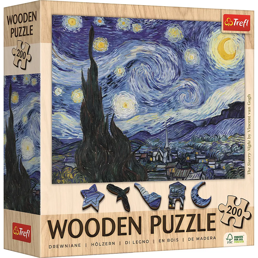 Trefl Puzzle Vincent van Gogh Die Sternennacht 200Teile