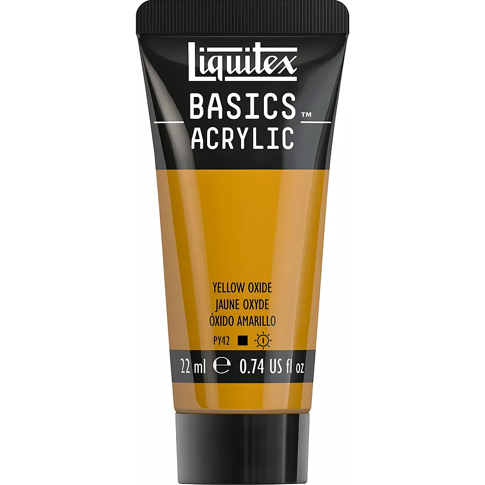 Liquitex Lqx Basics Acrylfarbe 22ml Tube Oxidgelb - Suche