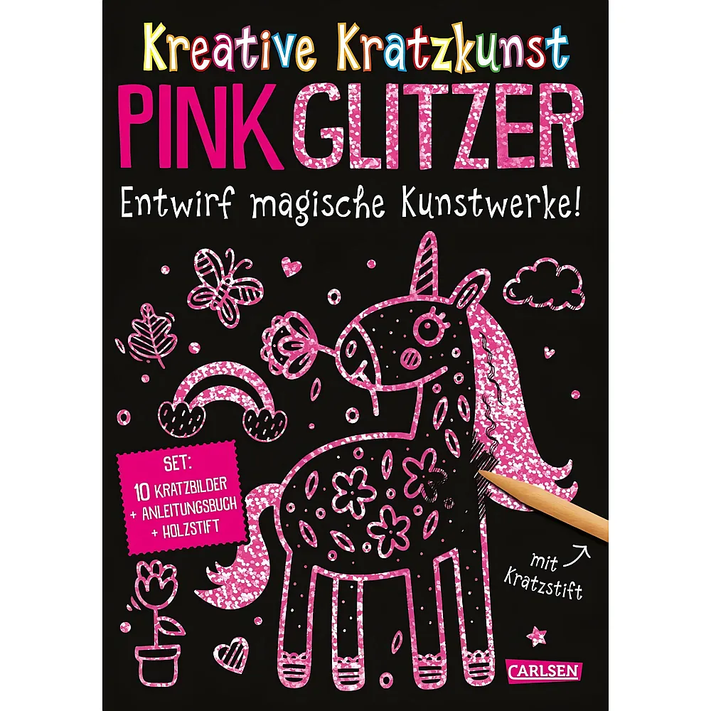 Carlsen KreativKratz Pink Glitze neu