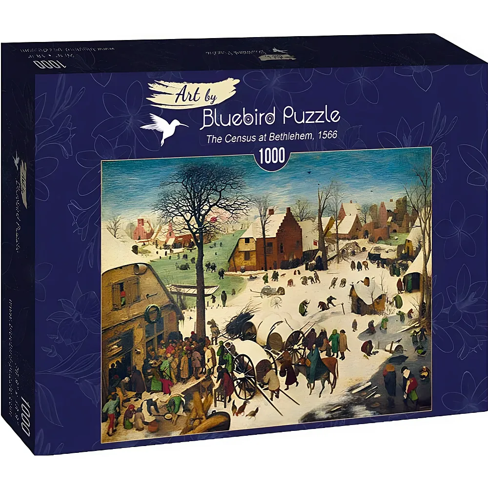 Bluebird Puzzle Pieter Bruegel - The Census at Bethlehem, 1566 - 1000 Teile