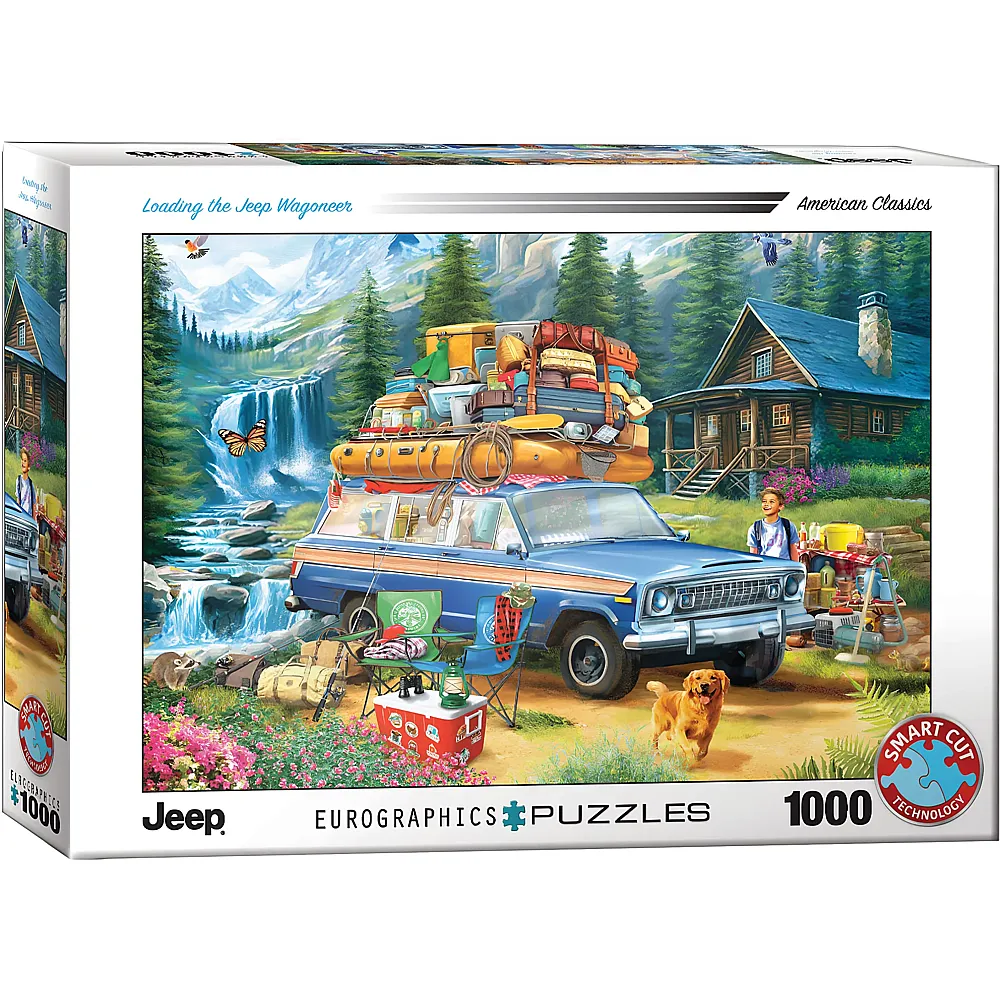Eurographics Puzzle Unterwegs mit dem Jeep Wagoneer 1000Teile