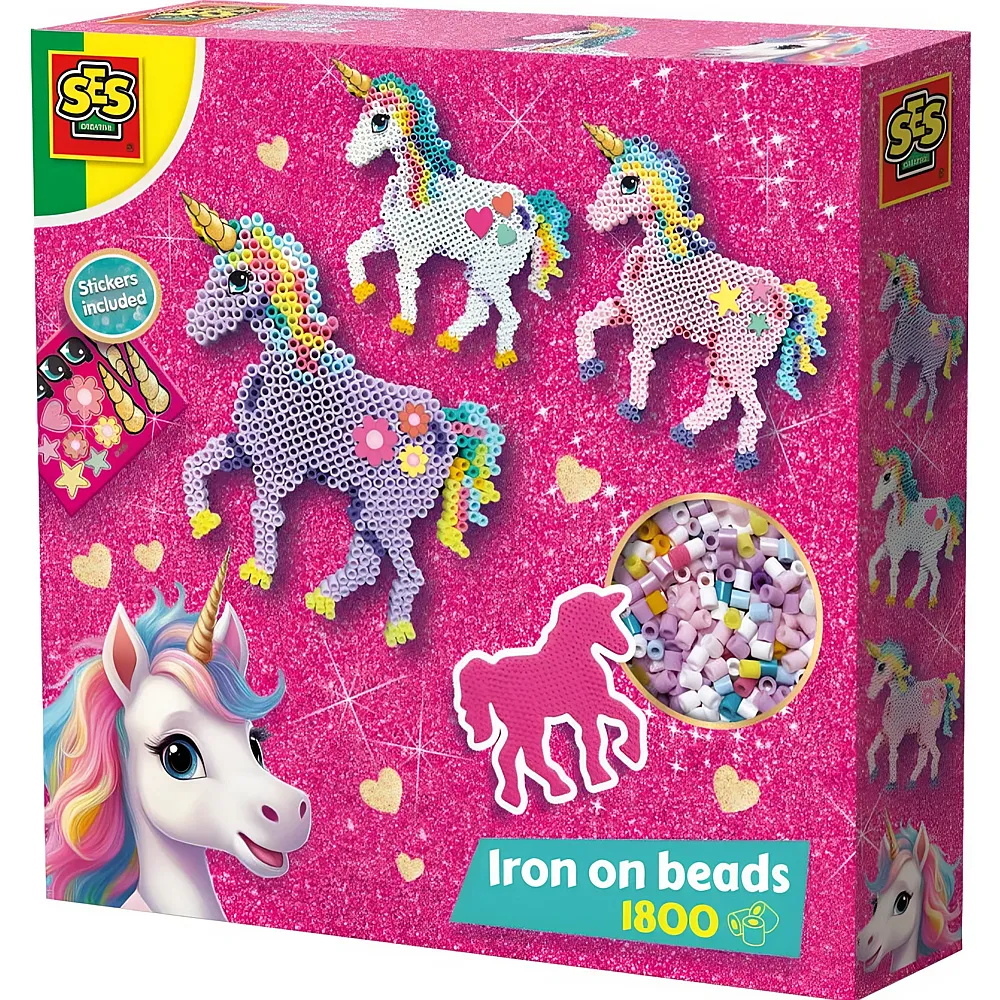 SES Kreativ B�gelperlen Einhorn Creative Unicorn - 1800 Teile