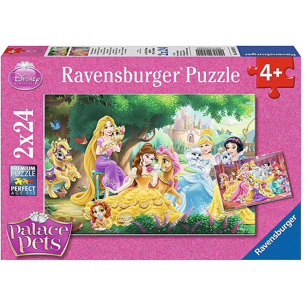 Ravensburger Puzzle Disney Princess Beste Freunde der Prinzessinnen 2x24