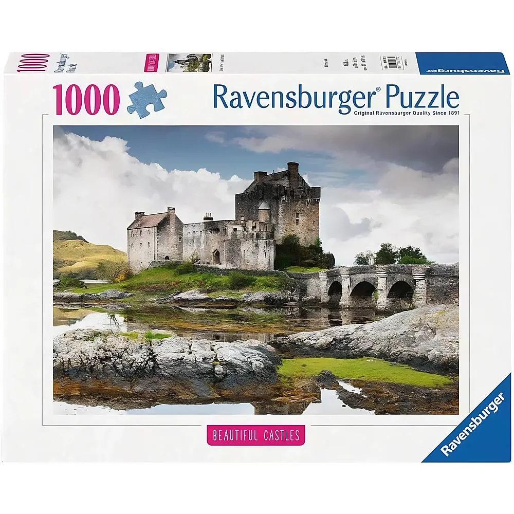 Ravensburger Puzzle Beautiful Castles Eilean Donan Castle, Schottland 1000Teile