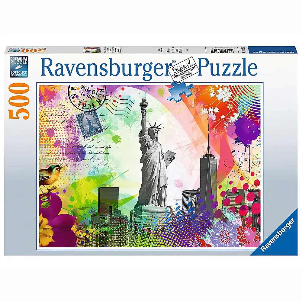 Ravensburger Puzzle Postkarte aus New York 500Teile
