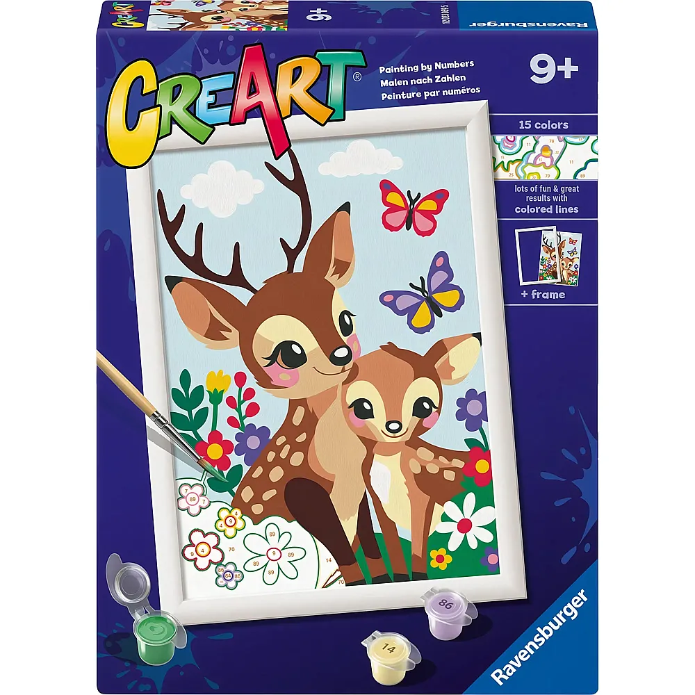 Ravensburger CreArt Malen nach Zahlen Fr�hliche Hirsche