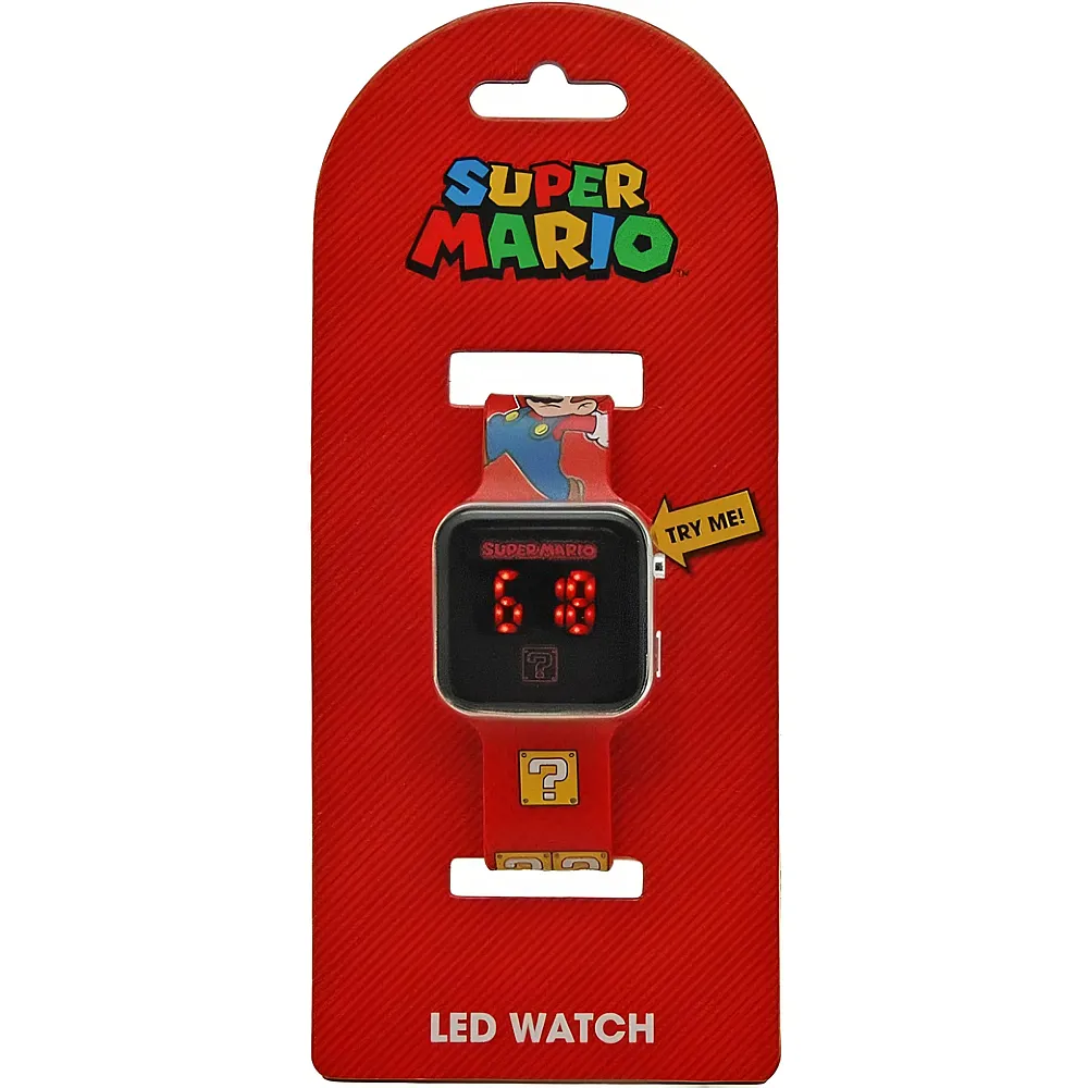 Kids Licensing Super Mario Armbanduhr LED 18x7.5x3cm