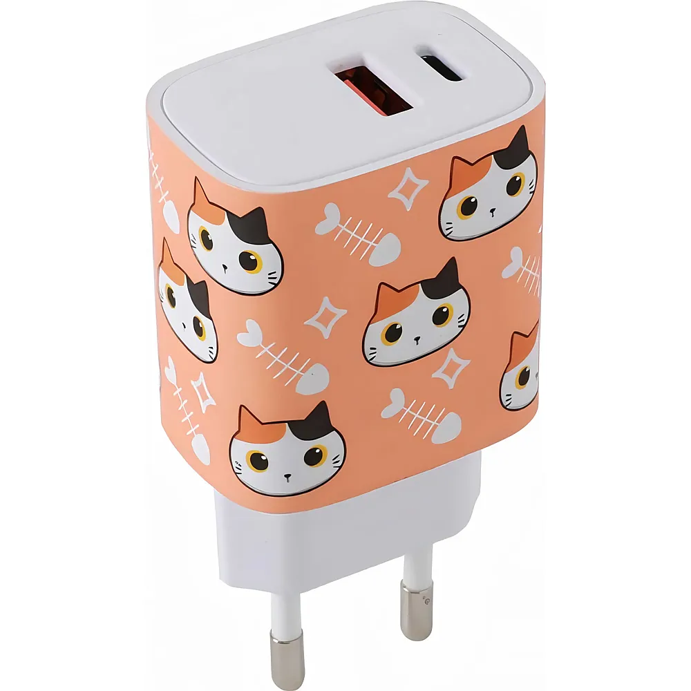 i-total Adapter orange Katze USB/USB C