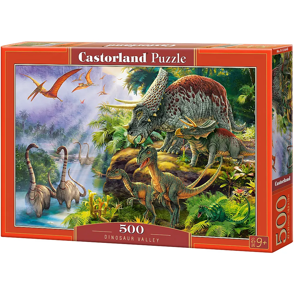 Castorland Puzzle Dinosaurier-Tal - 500 Teile