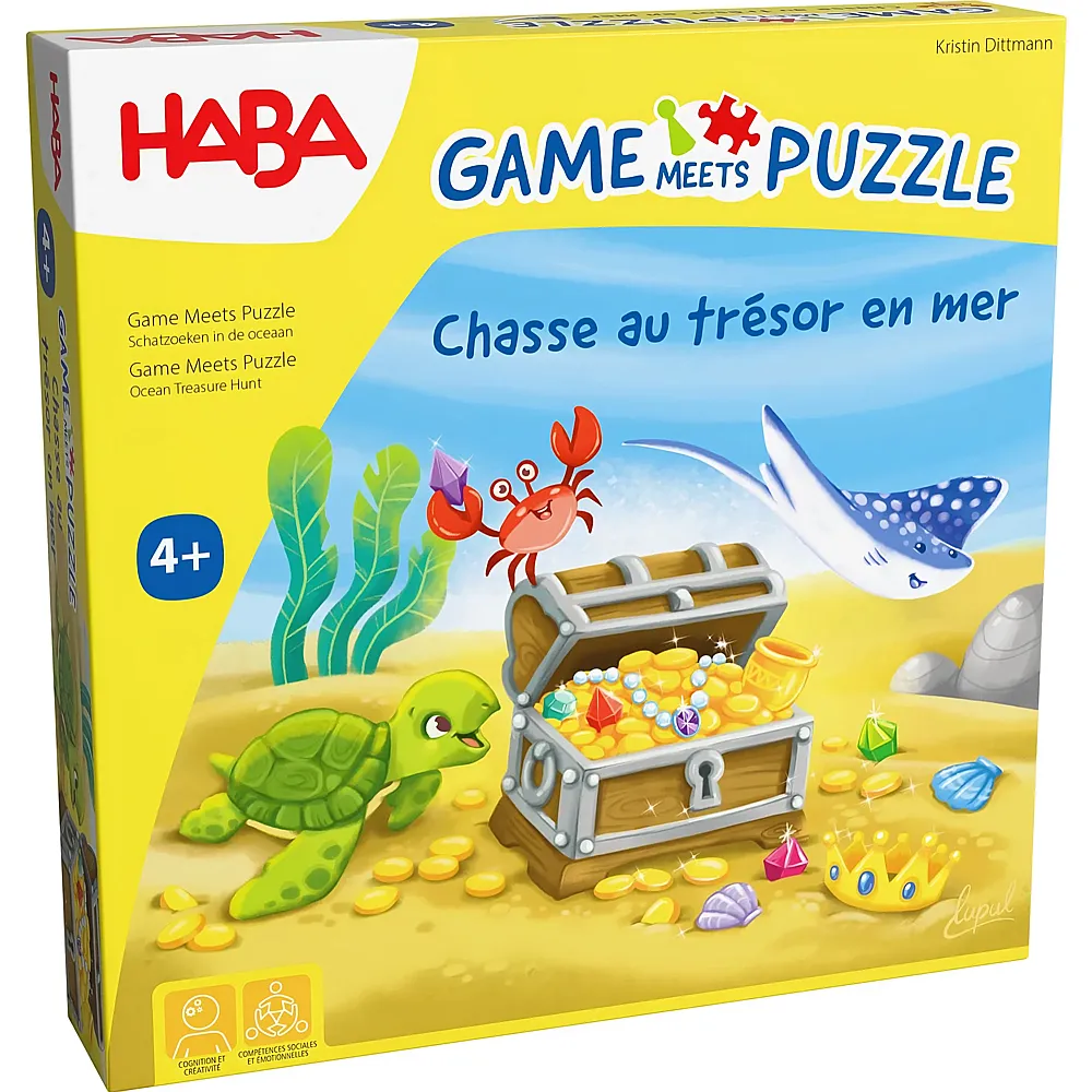HABA Game meets Puzzle - Chasse au tr�sor en mer - Franais