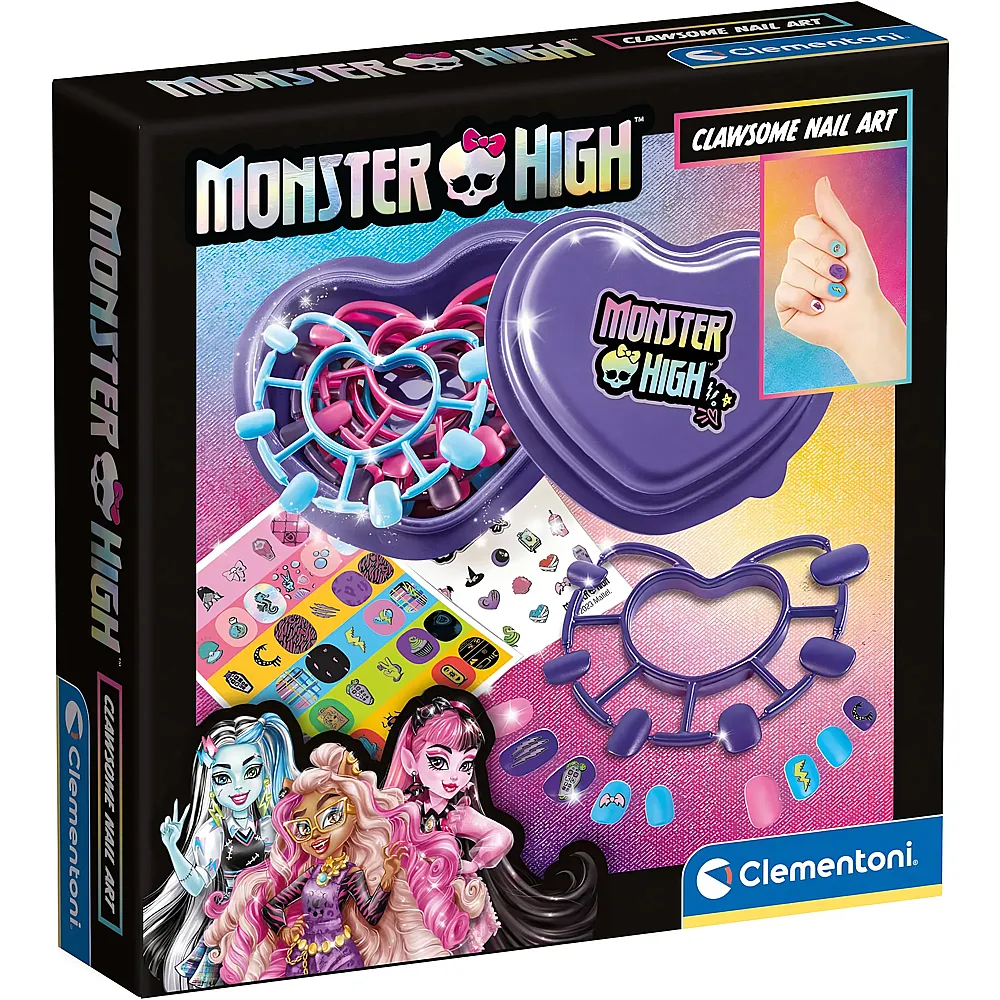 Clementoni Monster High Nageldesign-Set - Clawsome Nail Art Set