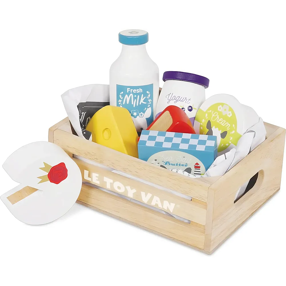 Le Toy Van Honeybee Market Eier & Milch-Kiste aus Holz