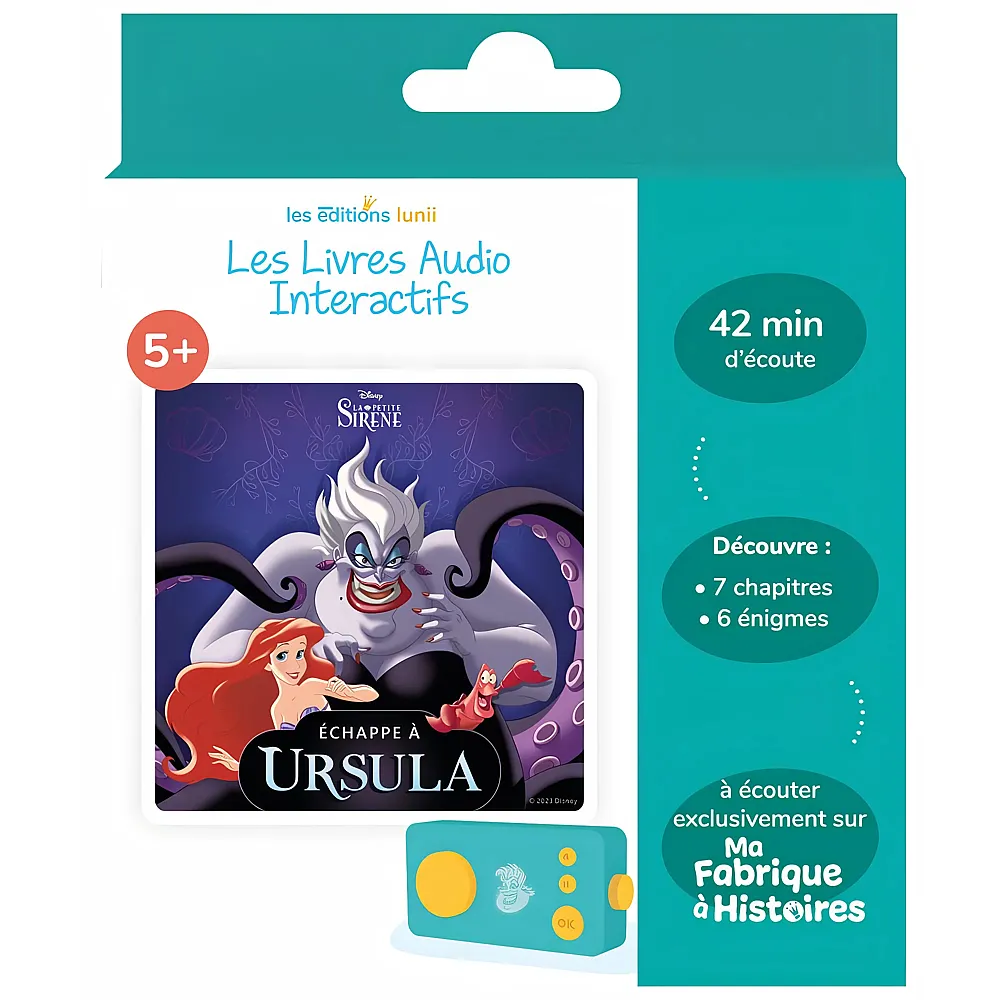 Lunii Album Audio Interactif Defi Vilain : Echappe A Ursula