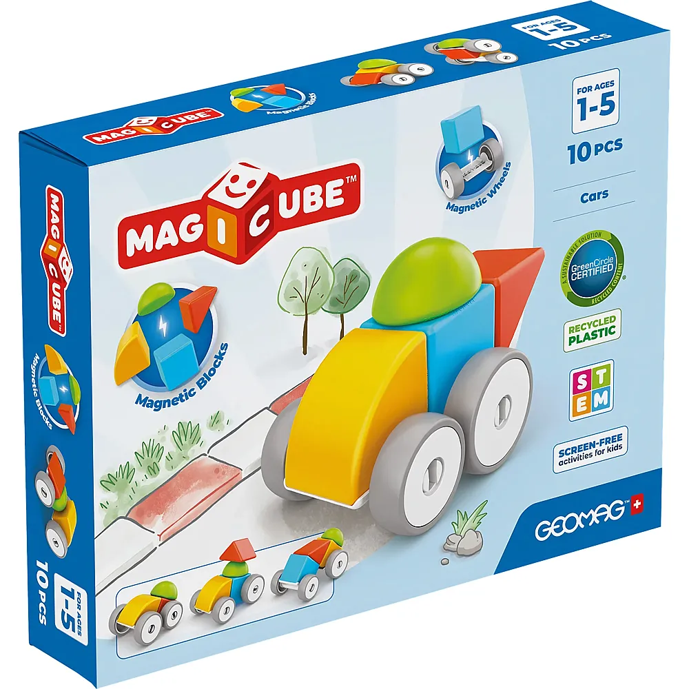 Geomag Magicube Blocks Cars - 10 Teile