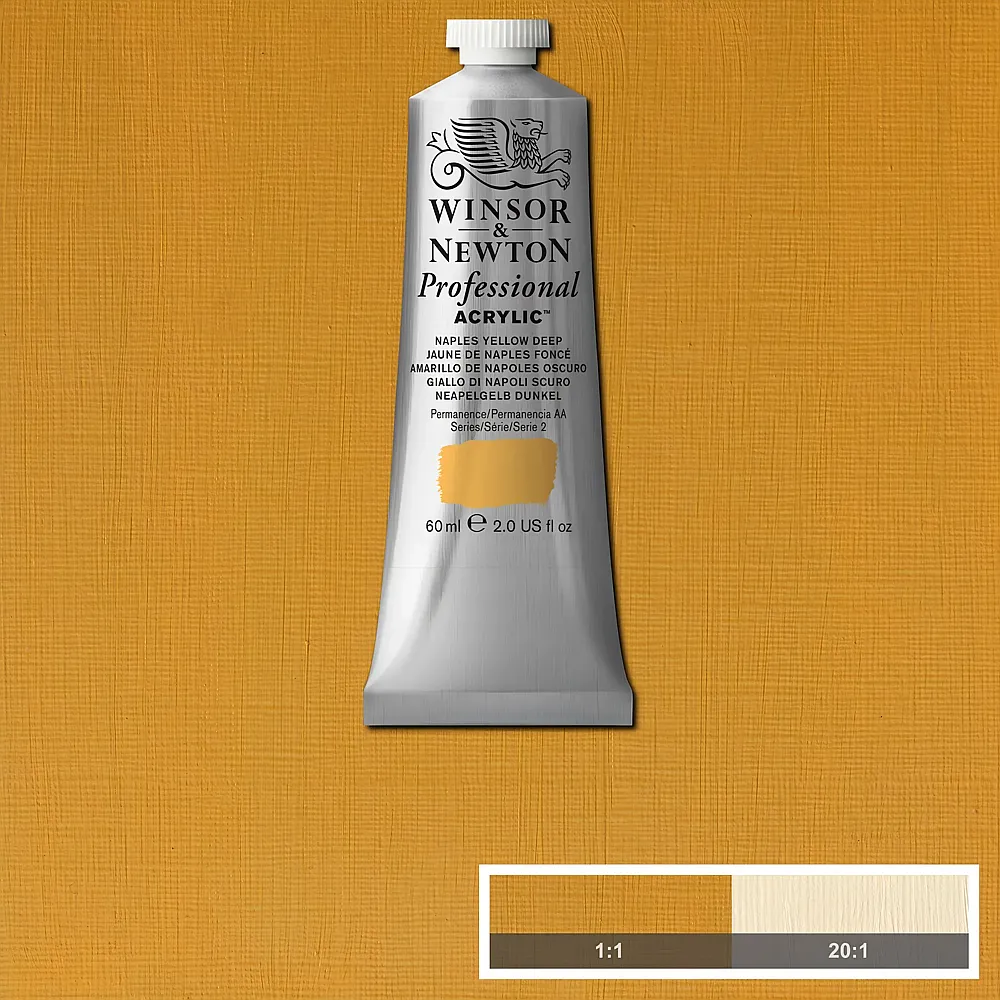 meinspielzeug - Winsor & Newton W&n Prof. Acrylfarbe 60ml Tube Naphtholgelfb Dunkel