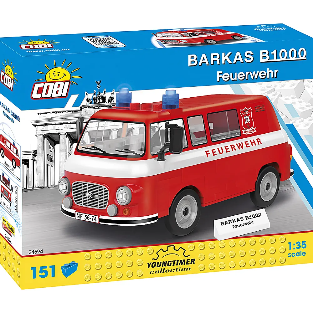 COBI Youngtimer Collection Barkas B1000 Feuerwehr