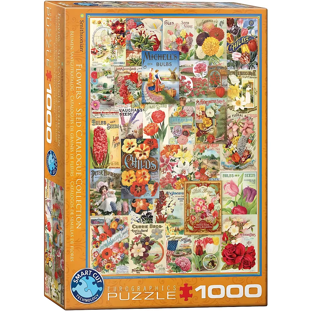 Eurographics Puzzle Blumen-Saatgutkatalog - 1000 Teile - Puzzle 1000 Teile