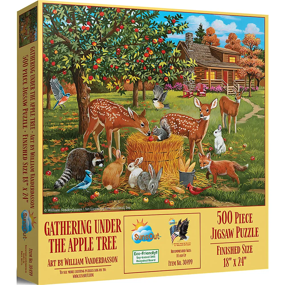 SunsOut Puzzle William Vanderdasson Zusammenkunft unter dem Apfelbaum - 500 Teile