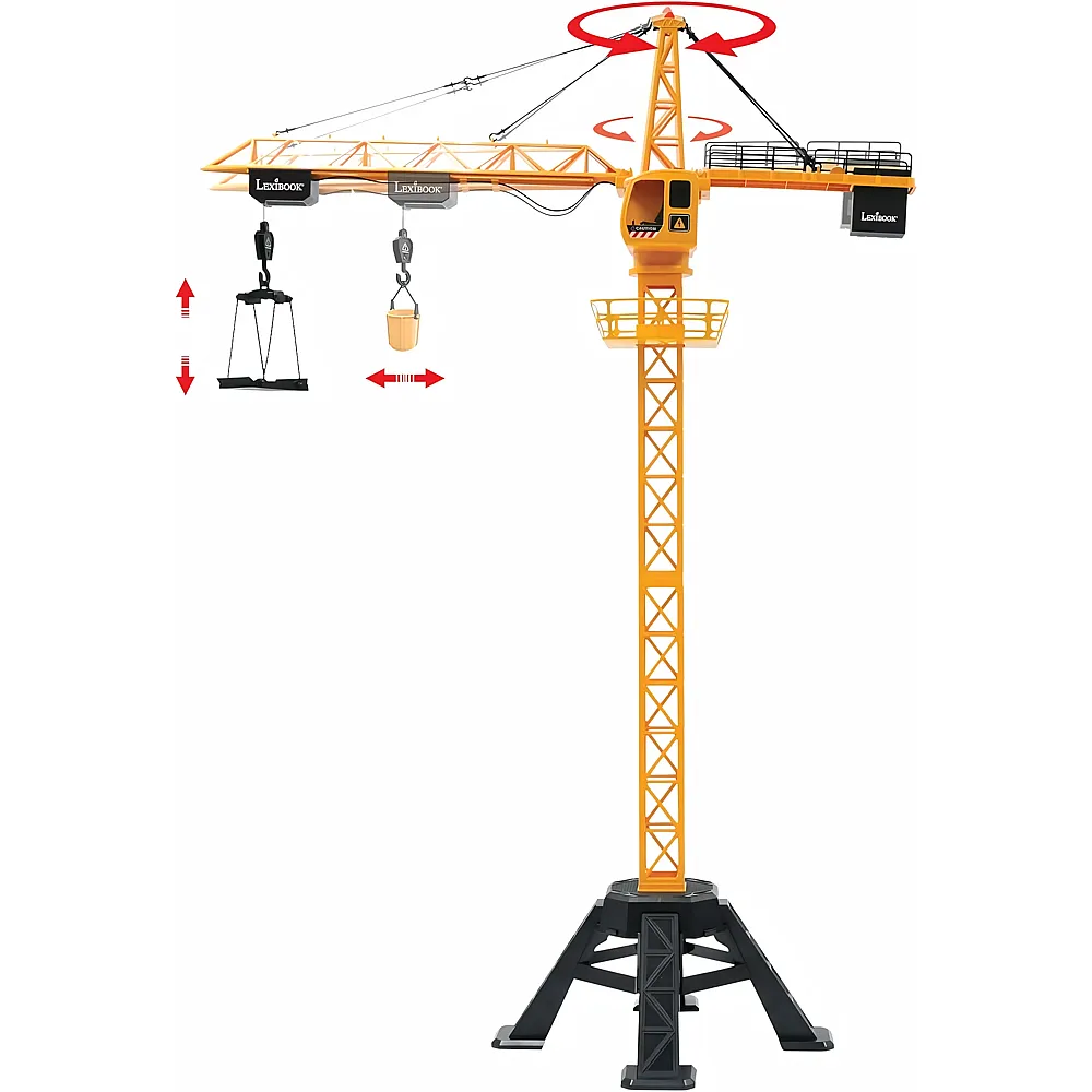 Lexibook Crosslander Riesiger Ferngesteuerter Kran, H�he 1,28 m, hebt bis zu 500g