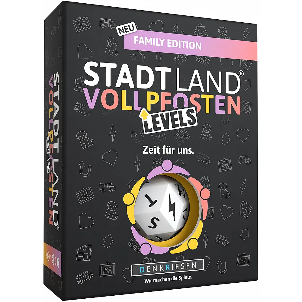 meinspielzeug - Denkriesen STADT LAND VOLLPFOSTEN Levels Family
