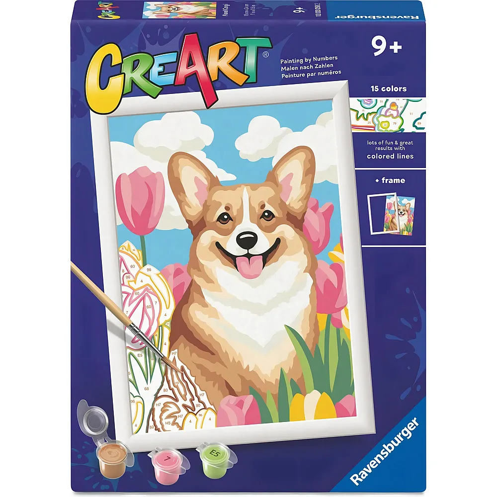 Ravensburger CreArt Malen nach Zahlen - Corgi