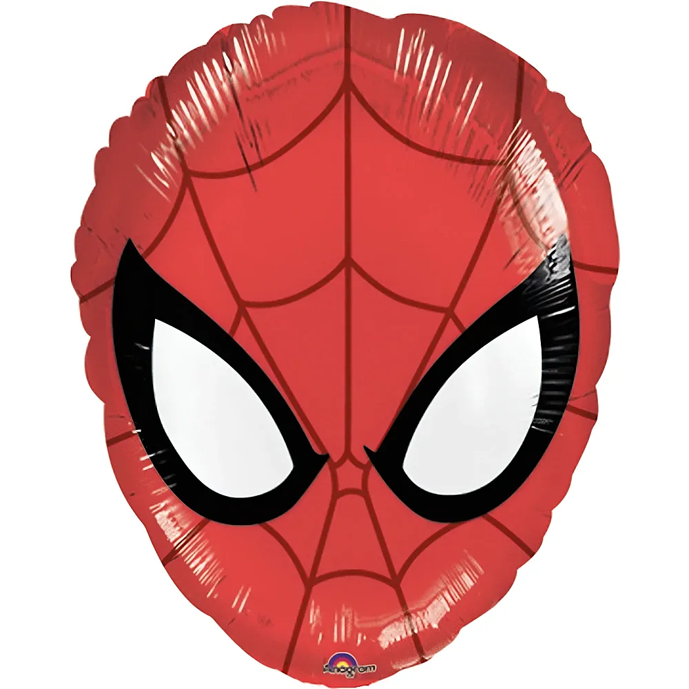 Amscan Folienballon Spiderman-Kopf 45cm | Kindergeburtstag