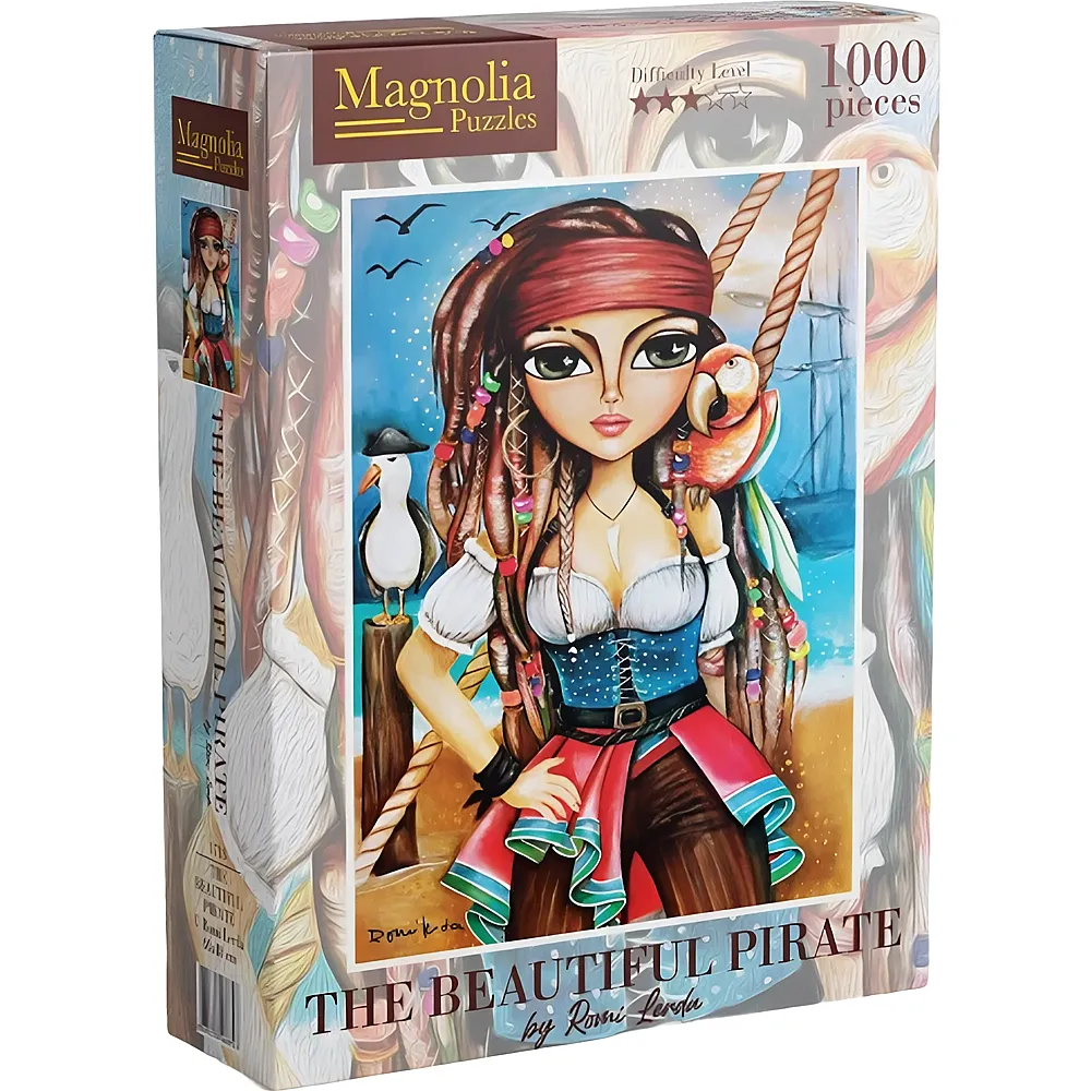 Magnolia Puzzle Romi Lerda The Beautiful Pirate 1000Teile