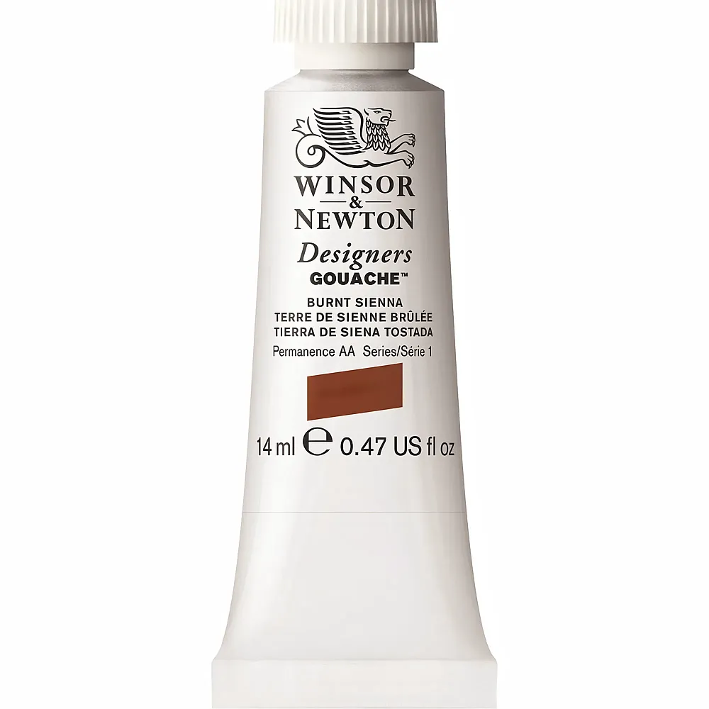 Winsor & Newton Designers Gouache Wasserbasierte K�nstlerfarbe Siena Gebrannt - 14 ml | Farbe & Kreide