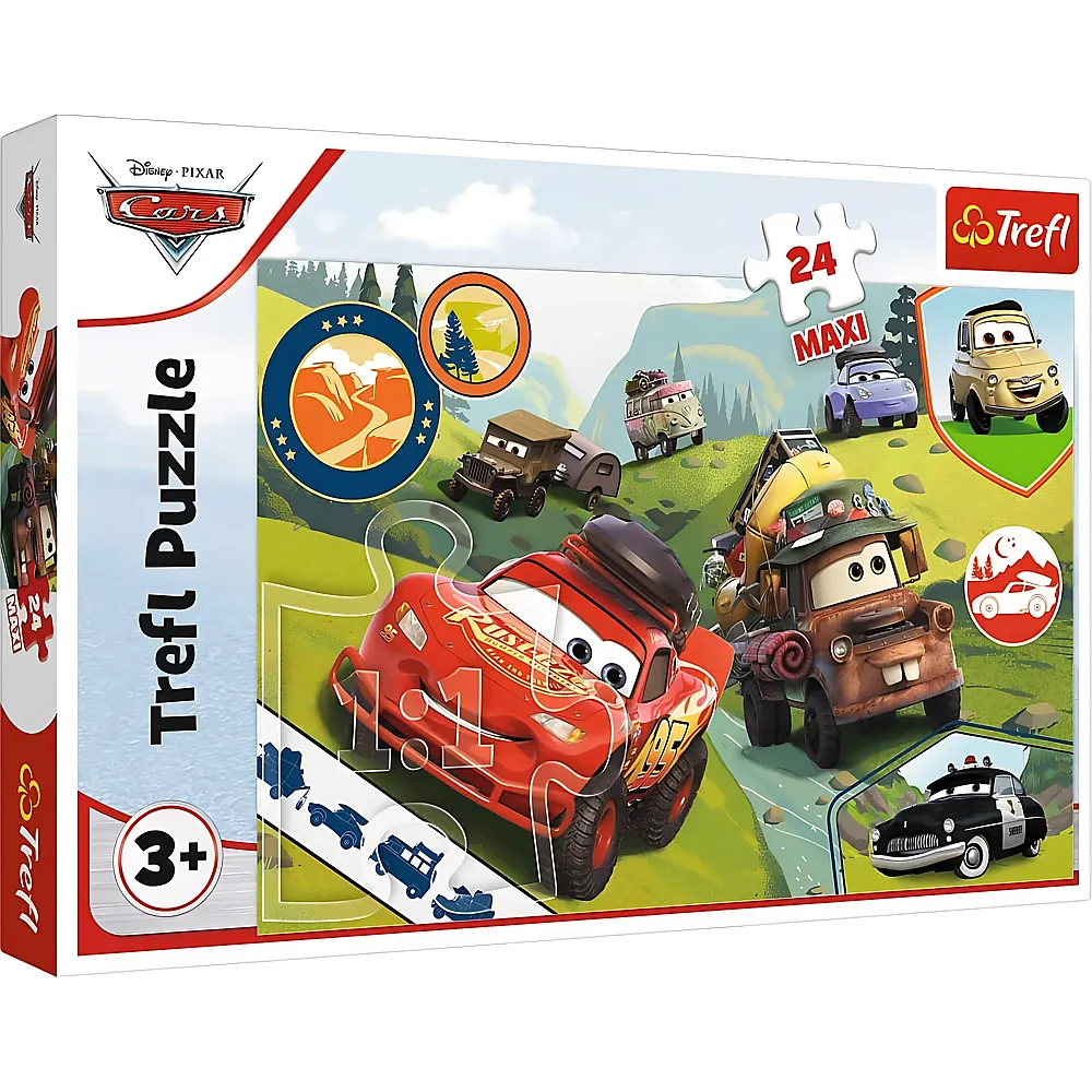 Trefl Puzzle Disney Cars Offroad - 24 Teile