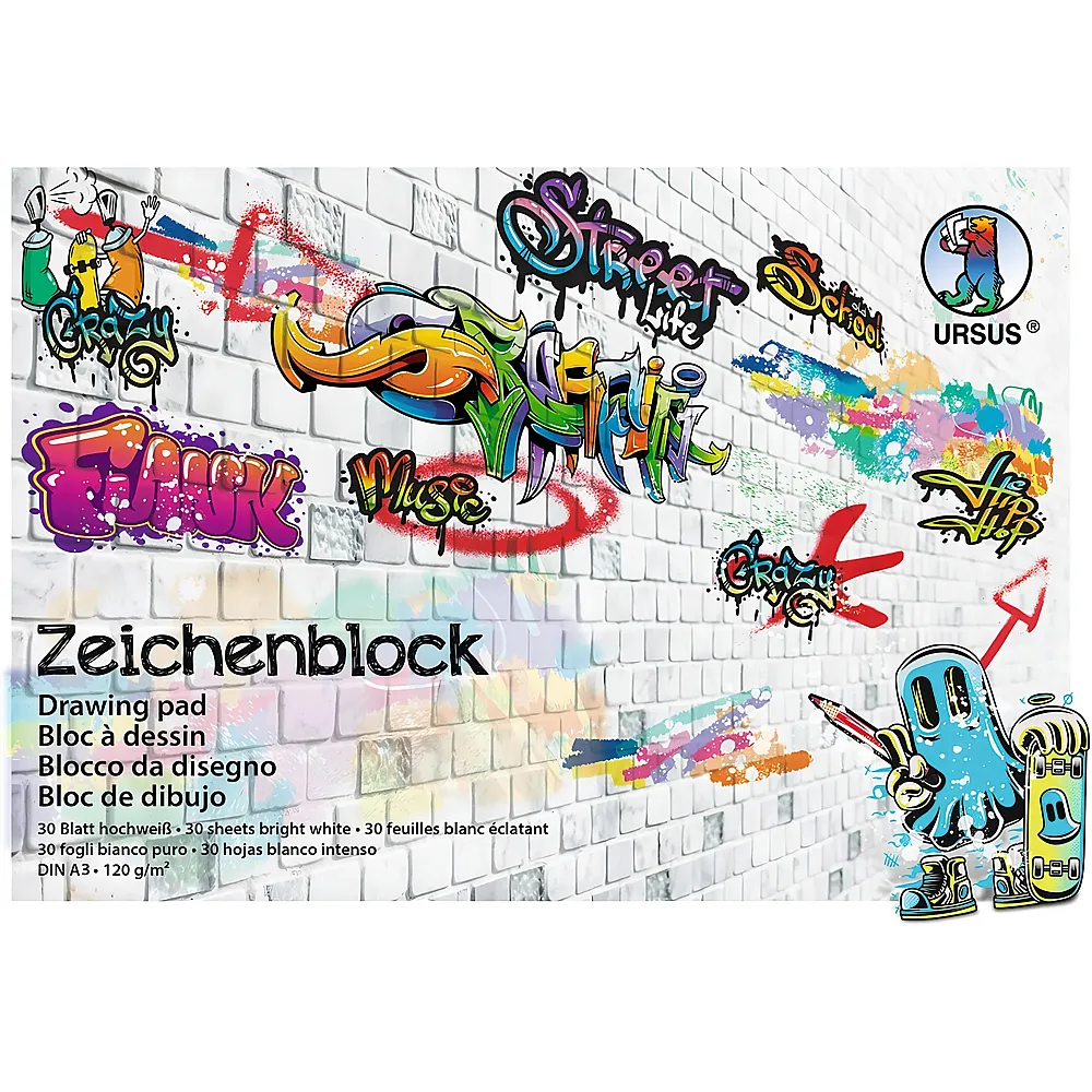 Ursus Zeichenblock Street A3