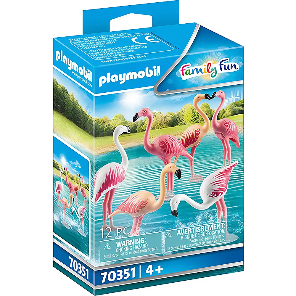 PLAYMOBIL FamilyFun Zoo Flamingoschwarm 70351
