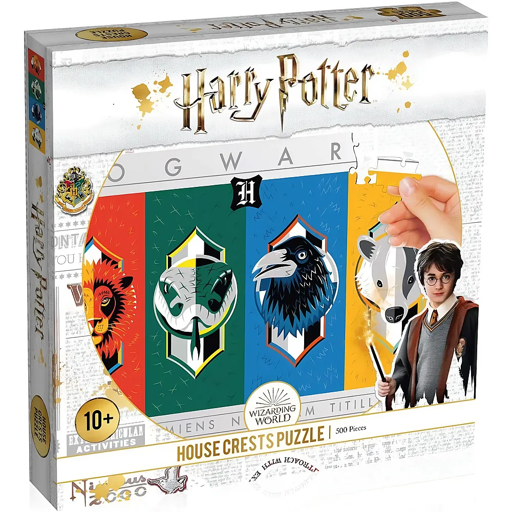 Winning Moves Puzzle Harry Potter - House Crests 500Teile