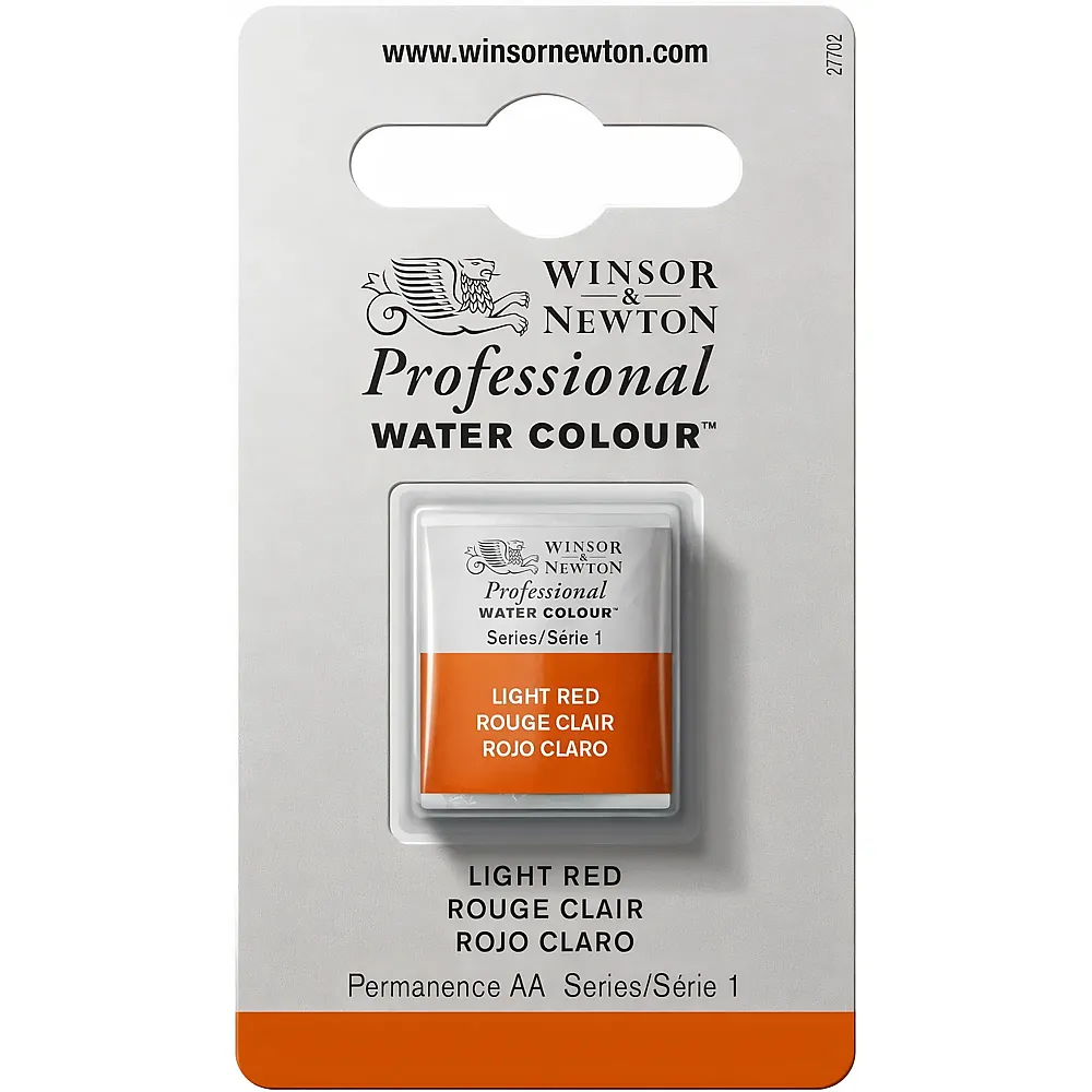Winsor & Newton Professional Water Colour Aquarellfarbe Hellrot - 1/2 Napf