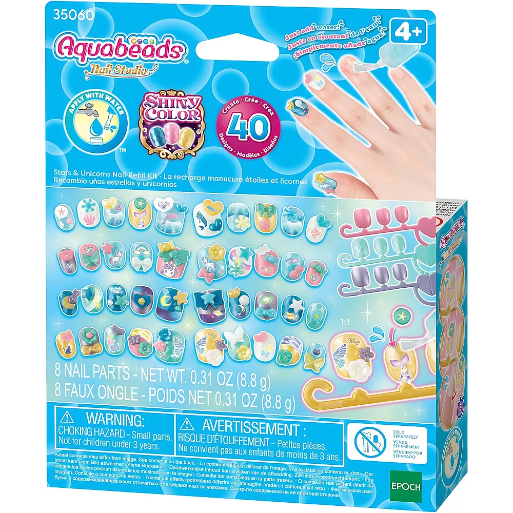 Aquabeads Magic Nail Set Nachf�llpackung - 40 Teile