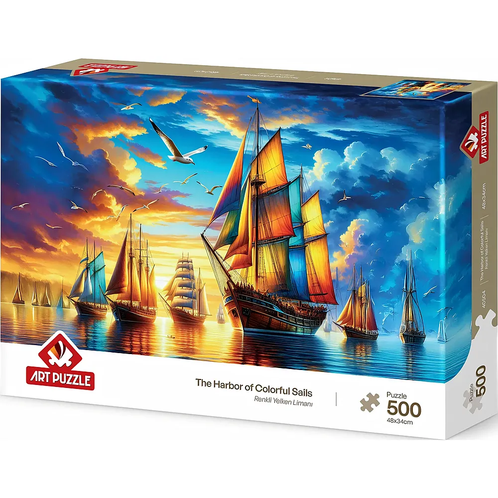Art Puzzle Hafen der bunten Segel 500Teile