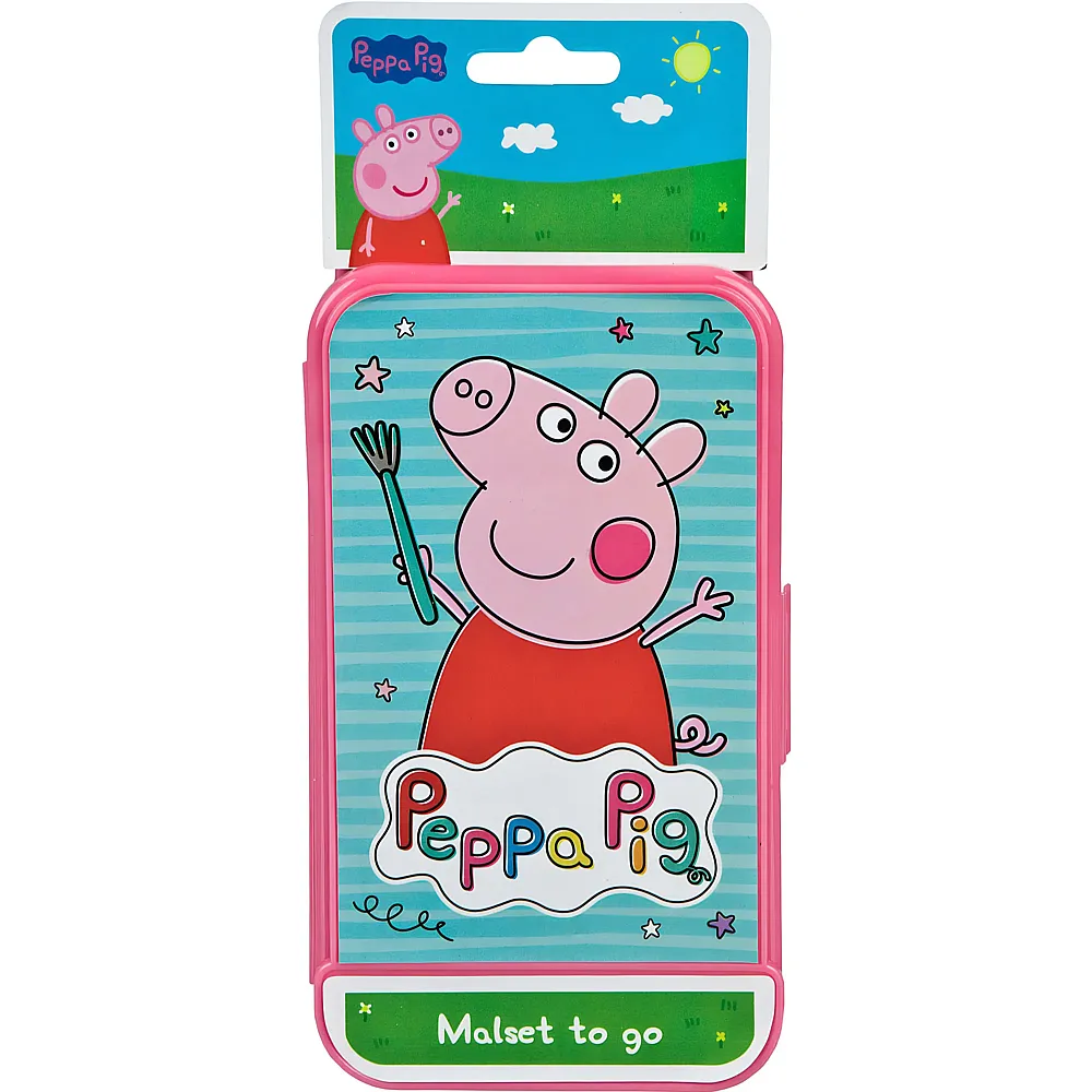 Undercover Peppa Pig Malset to go Ausmalvorlagen und Stifte in Box