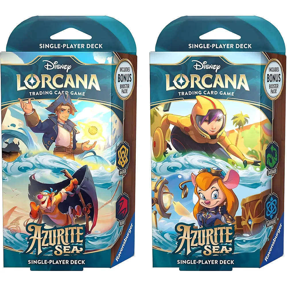 Ravensburger Disney Lorcana: Set 6 - Azurite Sea - Starter Deck Display 8 pcs - EN