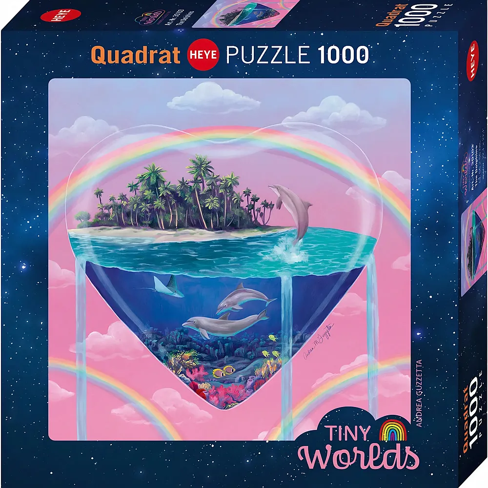Heye Puzzle Square The Dolphins 1000Teile