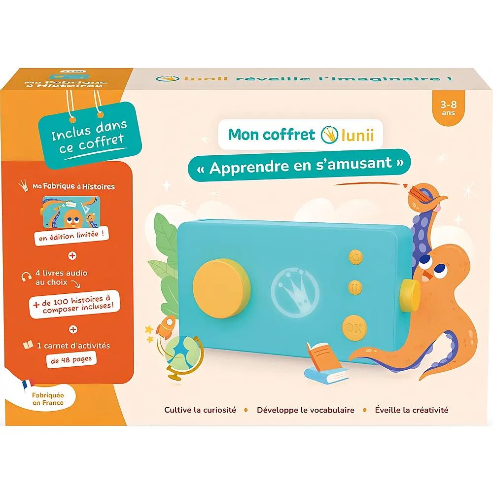Lunii MA Fabrique A Histoires - Coffret Apprendre EN S'amusa