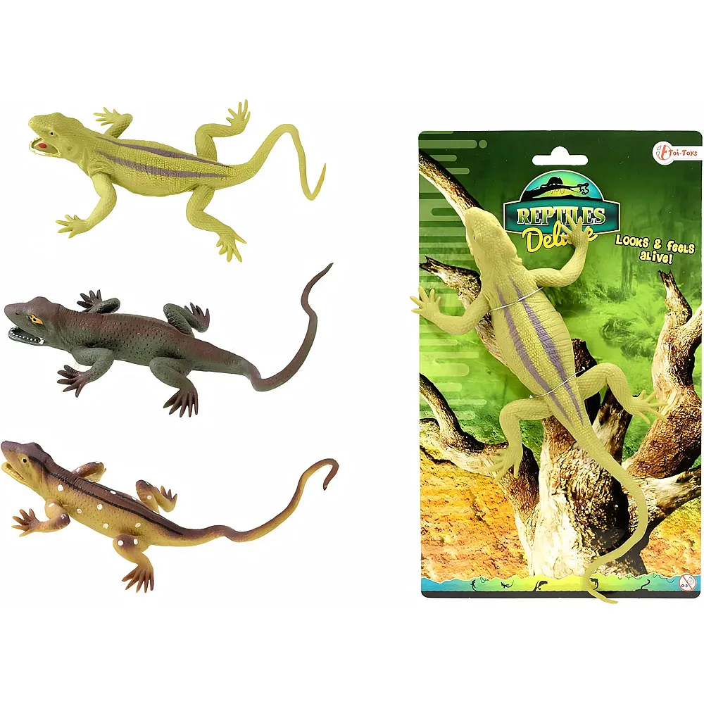 Toi-Toys Lebensechtes Reptil, super dehnbar