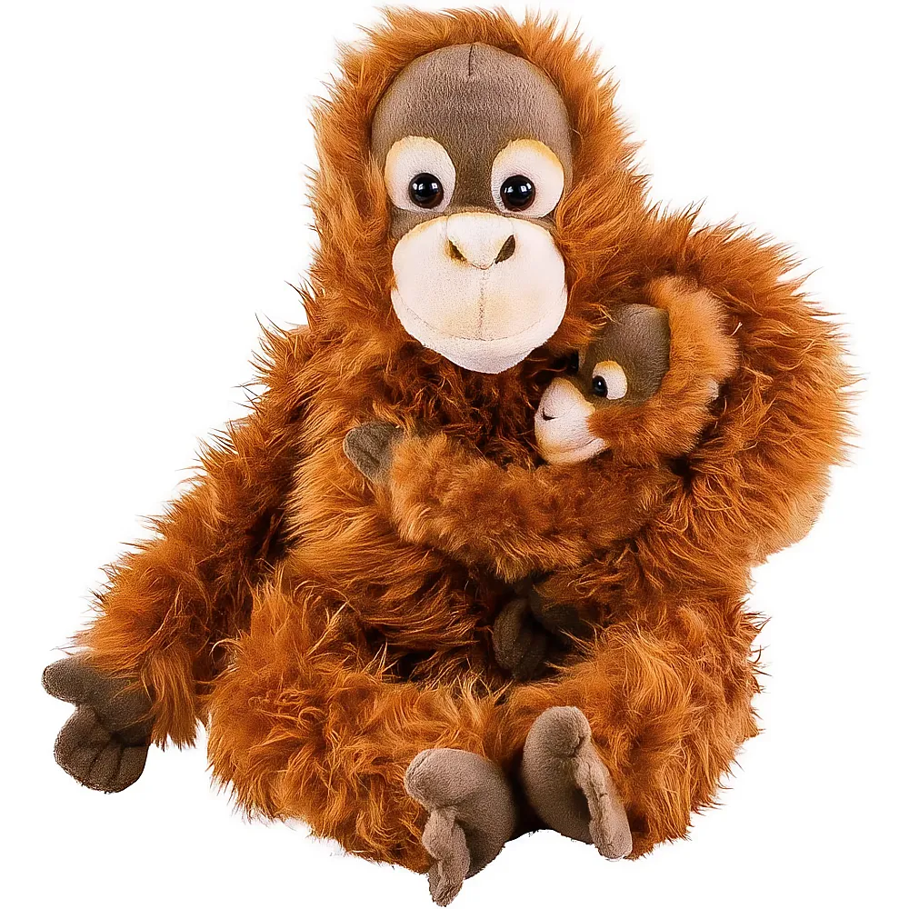 Teddys Rothenburg Orango con cucciolo - 28 cm