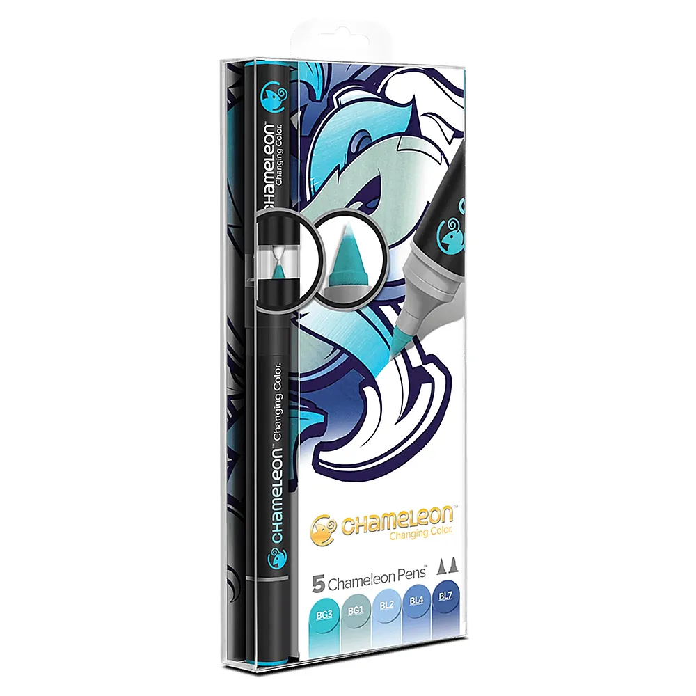 Chameleon 5-pen Blue Tones Set