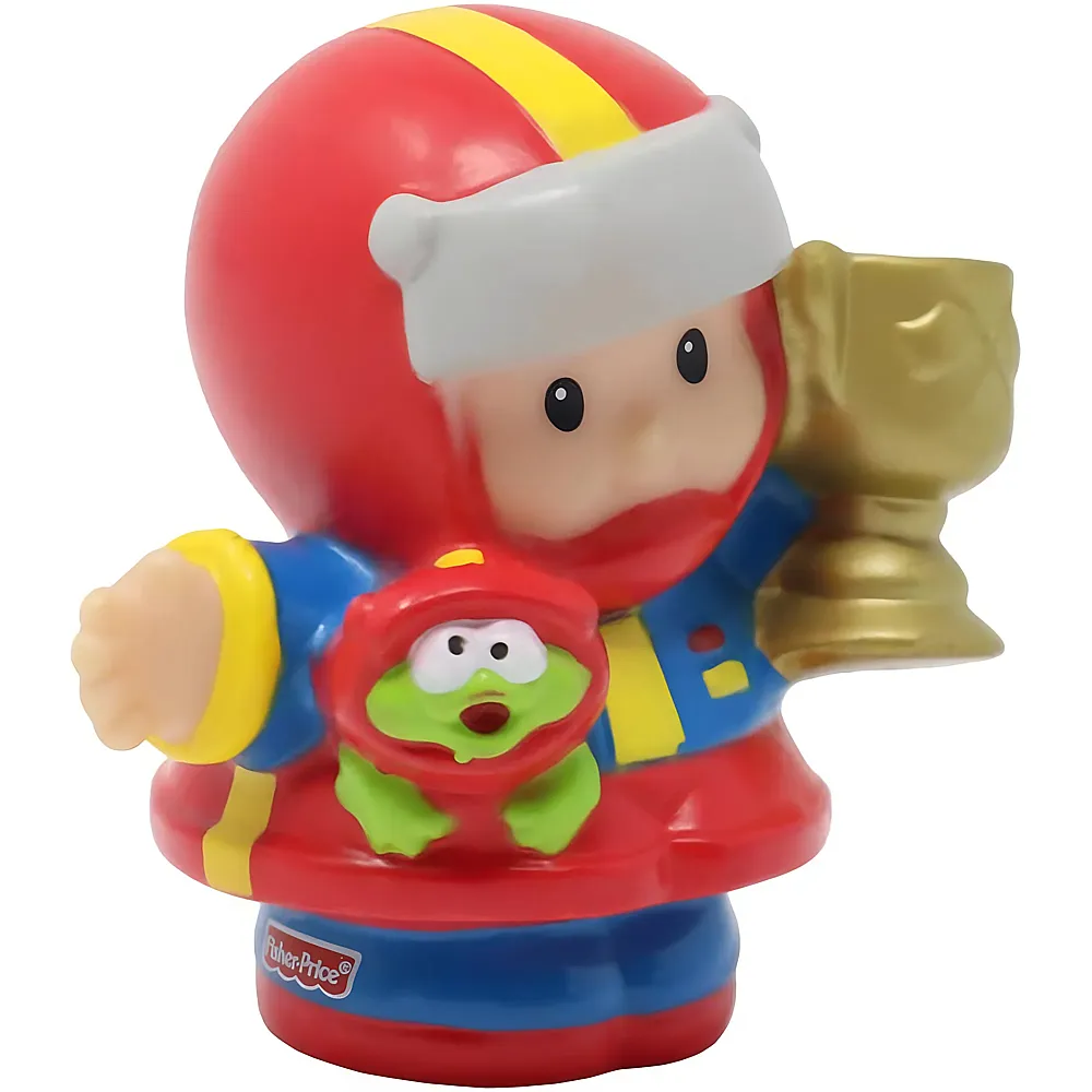 Fisher-Price Little People Rennfahrer Eddie mit Pokal
